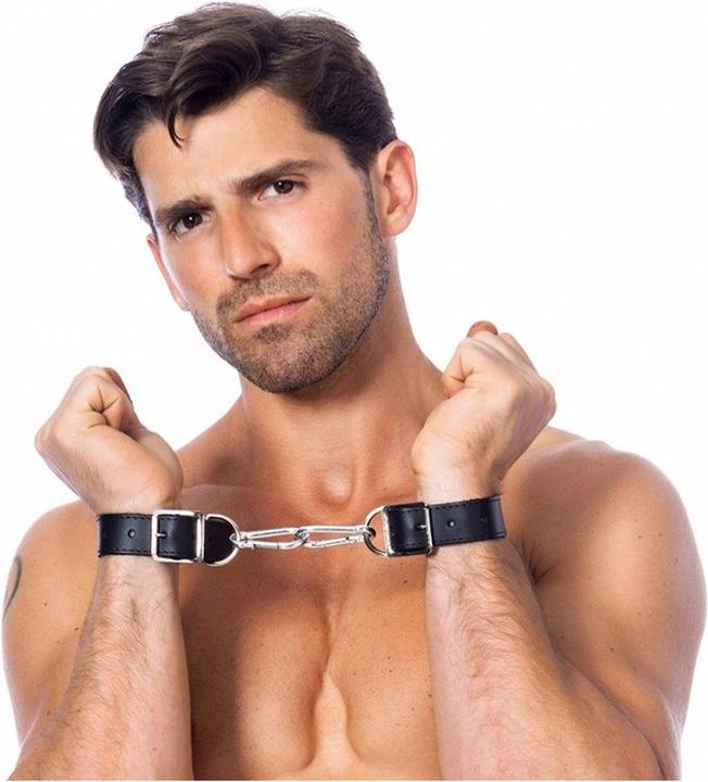 Actual product image Rimba Leather hand and foot cuffs