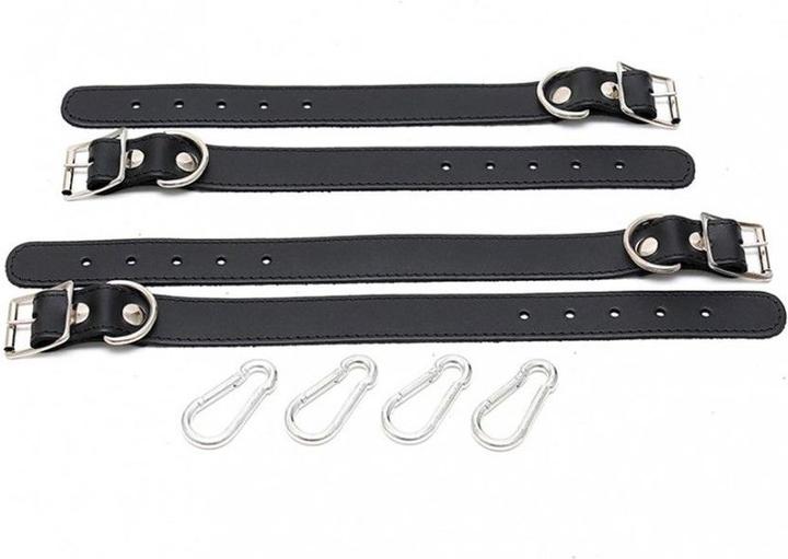 Actual product image Rimba Leather hand and foot cuffs