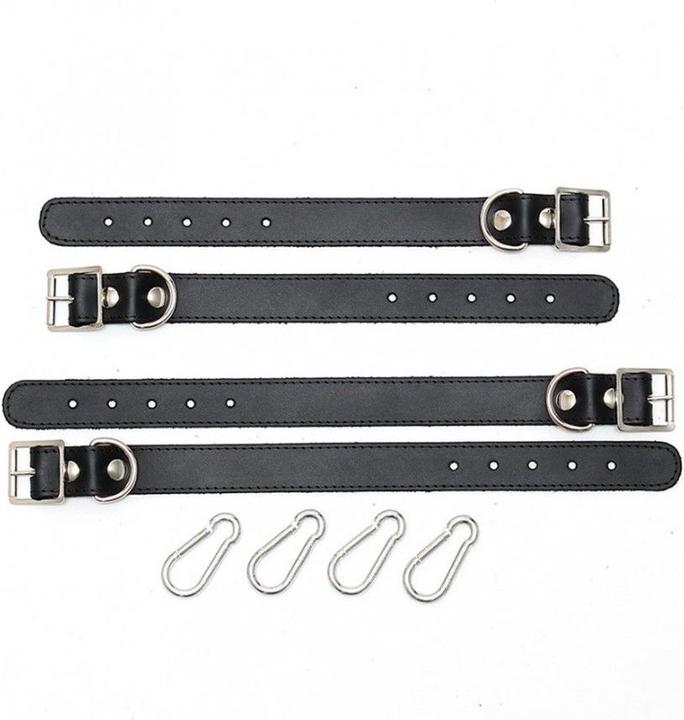 Actual product image Rimba Leather hand and foot cuffs