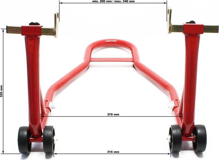 Actual product image Wiltec Motorbike stand