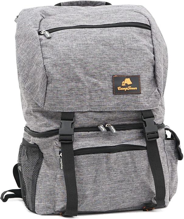 Produktbild CampFeuer Rucksack mit Kühlfach, grau 20 Liter (20 l)