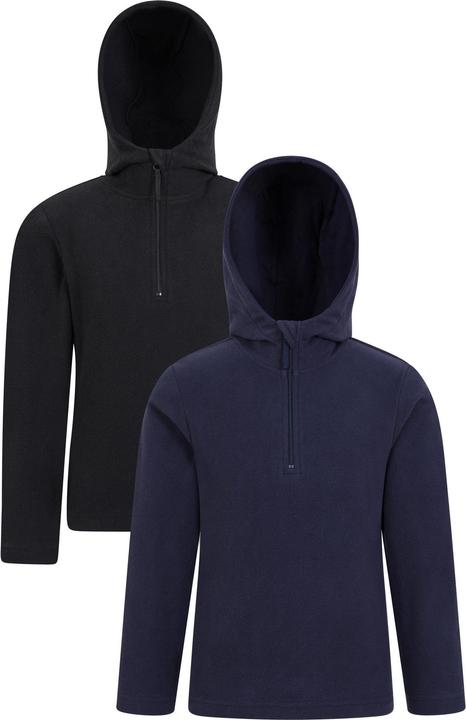 Produktbild Mountain Warehouse Camber Kapuzenpullover mit kurzem Reissverschluss (2erPack) (146, 152)