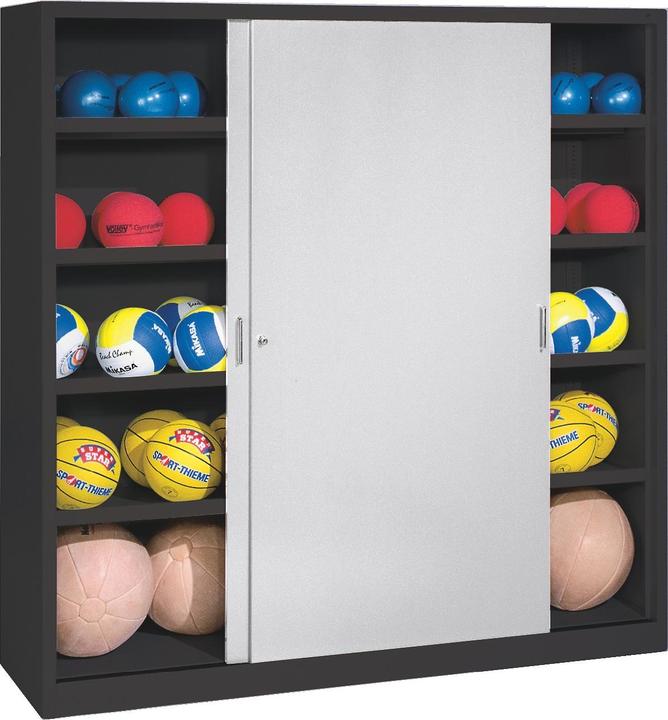 Produktbild C+P Ballschrank (HxBxT: 195x190x60 cm, mit Vollblech-Schiebetüren, Typ 4)