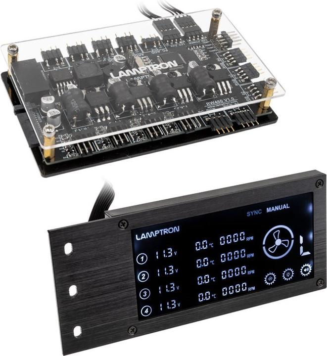 Lamptron RW460 Contrôleur de refroidissement par eau - noir