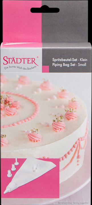 Immagine prodotto Städter Beccucci per guarnizioni e sacchetto per tubazioni bianco piccolo (Set di sacchetti per le piping)