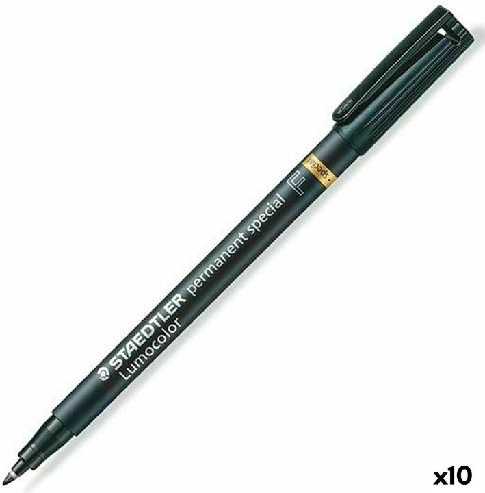 Image du produit Staedtler Crayon pour film Lumocolor special F (Noir, 0.40 mm, 10 x)