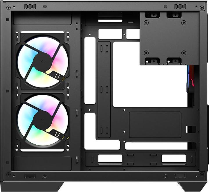 Actual product image Itek Boitier Moyen Tour ATX Dark Cave DS RGB avec panneaux vitrés (Noir) (mATX, ATX, Mini-ITX)