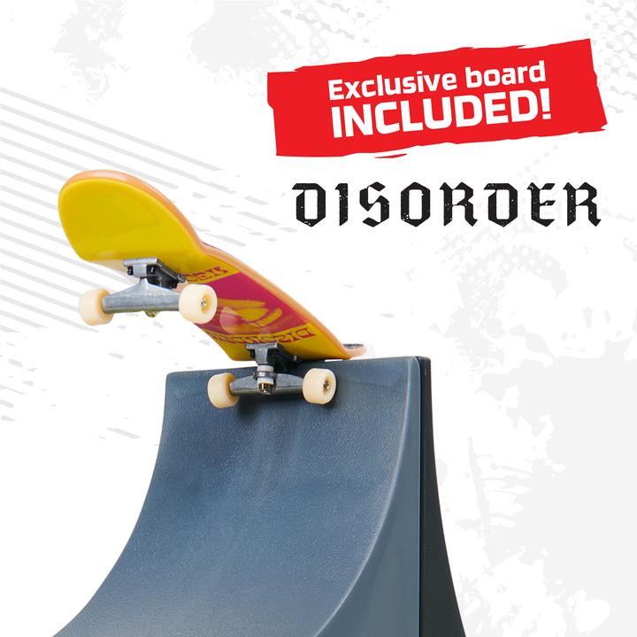 Actual product image Tech Deck X-Connect Starter Set - Power Flippin' Ramp Set with Authentic Fingerboard and Accessories (Multilingual)