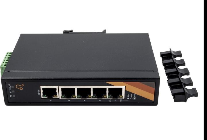 Actual product image Exsys GmbH 5 Port Industrial Ethernet Switch (5 Ports)