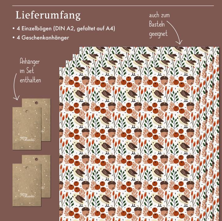 Produktbild Dabelino Geschenkpapier Set Weihnachten für Erwa (Geschenkpapier, 1 x)