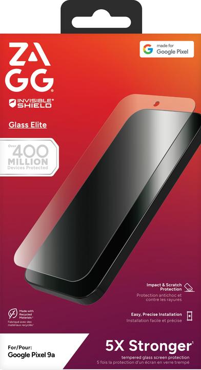 Actual product image Zagg Glass Elite Screen Protector For Pixel 9a