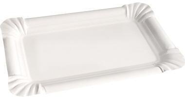 Immagine prodotto Naturestar Piatto di carta organico rettangolare 130x200mm in cartone di fibra vergine PU=250 pezzi (1 x)