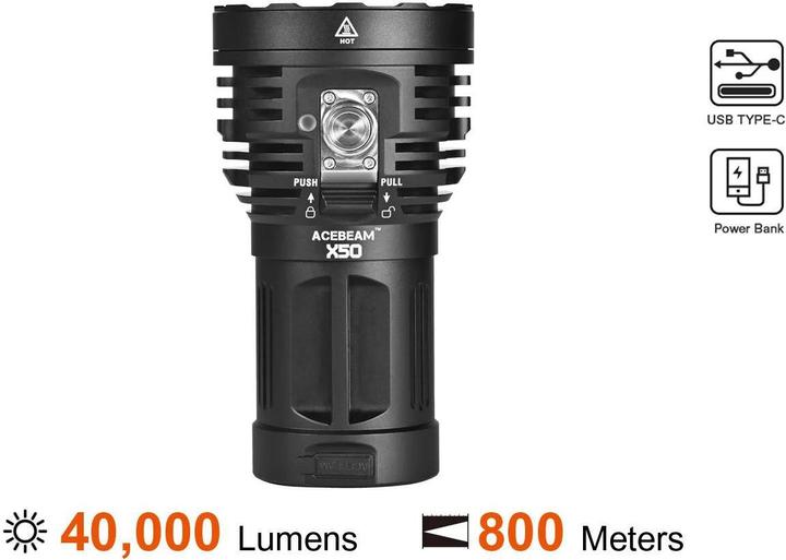 Produktbild AceBeam X50 (13.50 cm, 40000 lm)