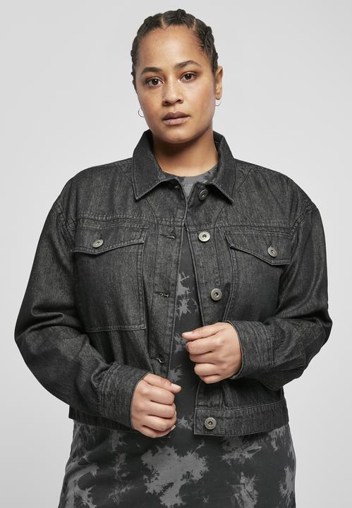 Actual product image Urban Classics Ladies Short Oversized Denim Jacket (L)