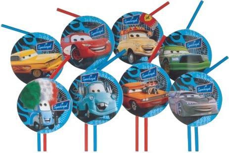 Produktbild Cars Einwegtrinkhalme Figuren 8erPack (8 x)