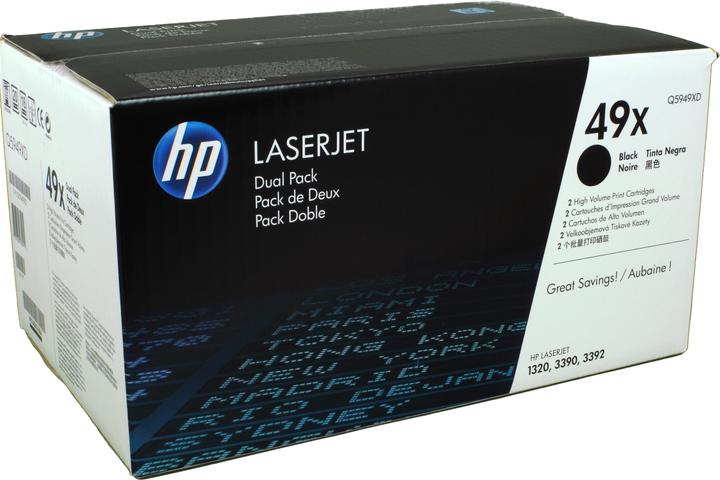 Image du produit HP Q5949XD) No 49XD HP49XD 49XD Dual Pack Noir Cartrdige (Q5949XD) (CF)