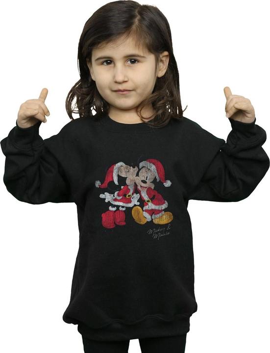 Produktbild Disney Mickey And Minnie Christmas Kiss Sweatshirt Mädchen (152, 158)