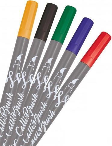 Actual product image Online Callibrush Handlettering Pack of 5 (Multicoloured, 5 x)