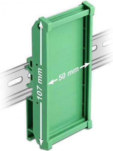 Immagine prodotto Delock Porta PCB (107 mm) per binario top-hat lungo 5 cm (0.05 m)