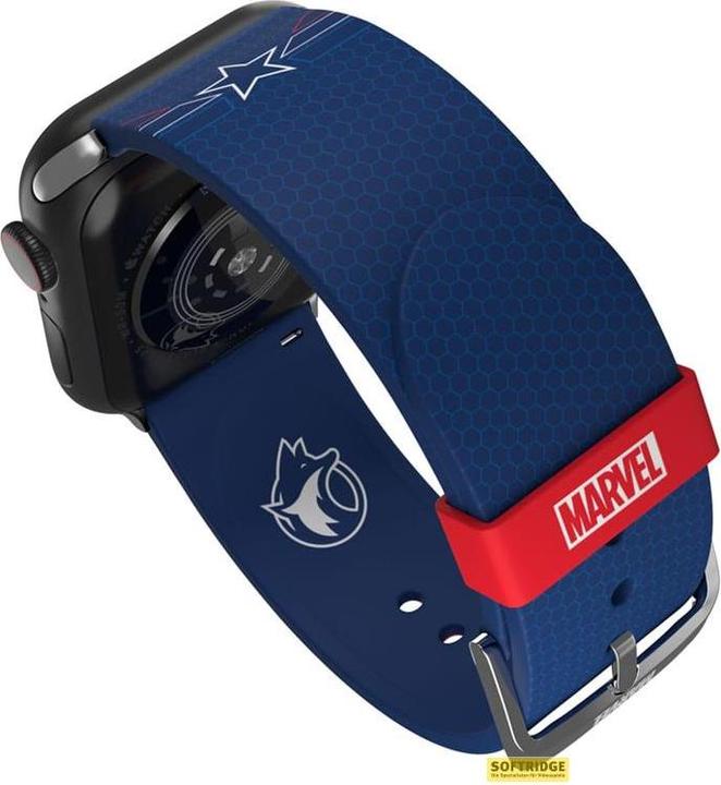 Produktbild Moby Fox Marvel bracelet pour smartwatch Insignia Collection: Captain America (Silikon)
