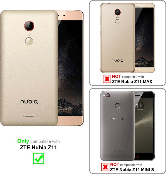 Productafbeelding Cadorabo Boek Onzichtbare Magneethoes (ZTE Nubia Z11)