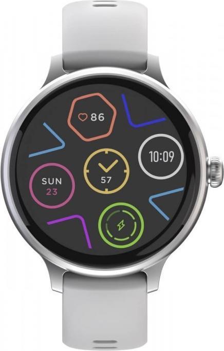 Actual product image Carneo Hero mini HR+/Silver/Elegant Band/Silver (40 mm)