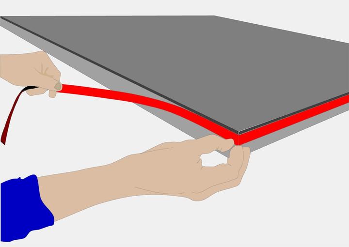 Actual product image Intumex Foaming strip LXPSK (Red)