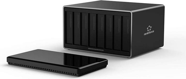 Immagine prodotto Renkforce RF-6647854 8.9 cm (3.5 Zoll) Festplattengehäuse 8 Bay 3.5 Zoll USB-A ( (3.5")