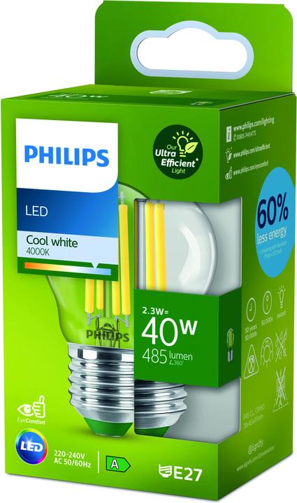 Actual product image Philips LED Classic (E27, 2.30 W, 485 lm, 1 x, A)