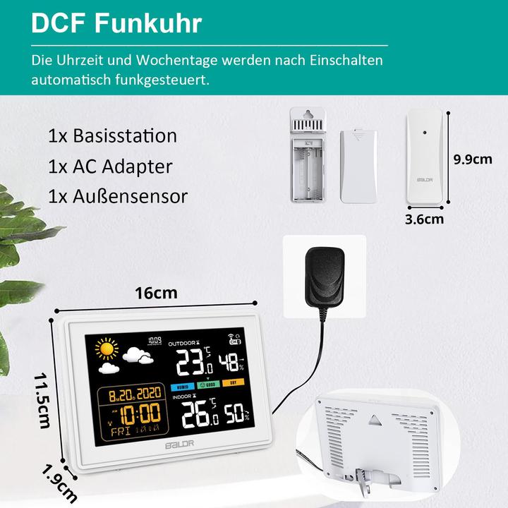 Actual product image Baldr Weather station radio