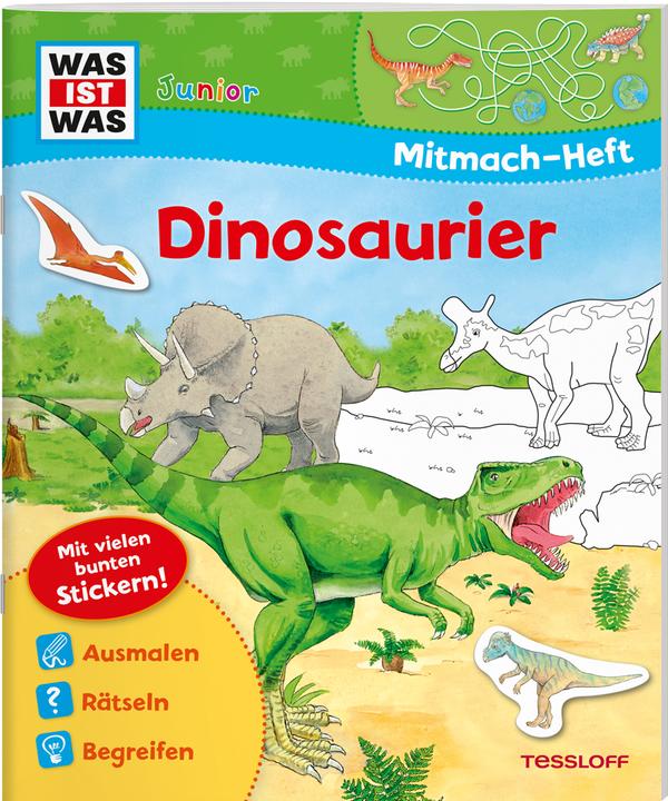 Immagine prodotto Tessloff WAS IST WAS Junior Mitmachheft Dinosaurier (Tedesco, Sabine Schuck, 2019)