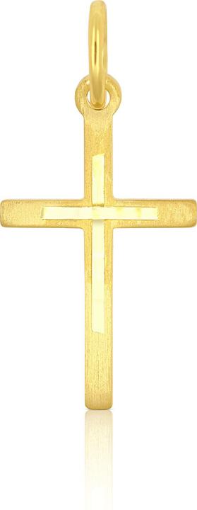 Produktbild Muau Pendant cross yellow gold 750, 21x10mm (750/18K Gelbgold)