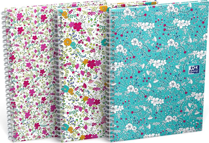 Immagine prodotto Oxford FORME FLORAL - Libro a spirale (B5, Righe, Copertina rigida)
