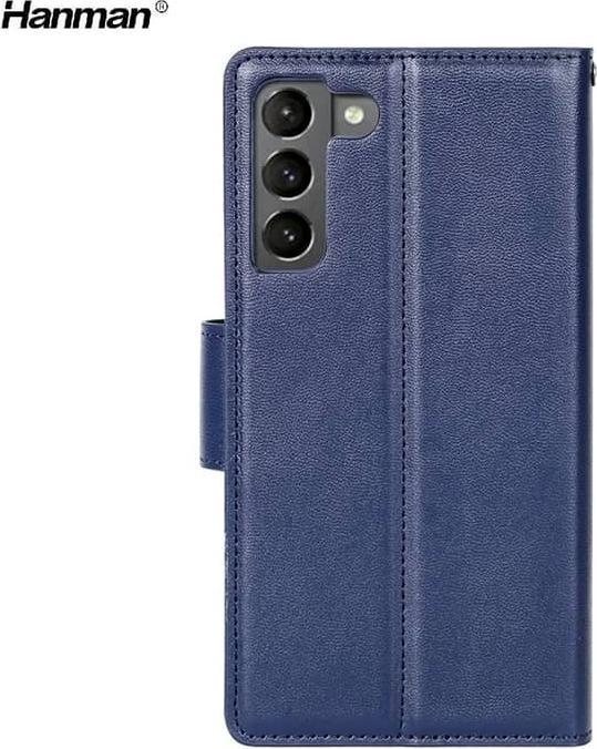 Produktbild Hanman Huawei P30 - Mill Flip Case mit 3 Kartenfächern, dunkelblau (Huawei P30)