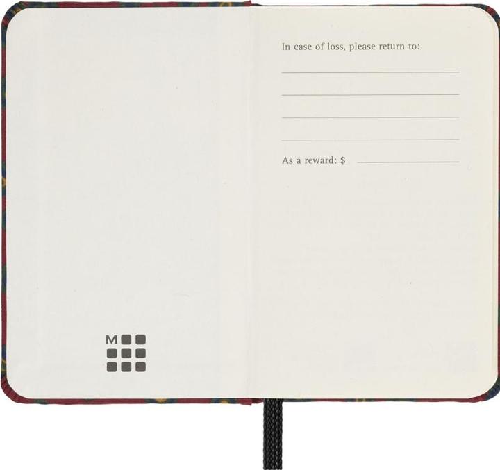 Immagine prodotto Moleskine Quaderno in seta, XS, bianco, copertina rigida, Bordeaux (Nessuna, Copertina rigida)
