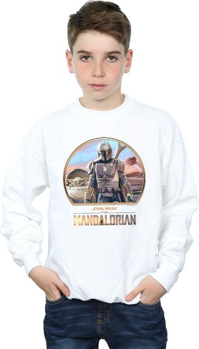 Actual product image Star Wars Boys The Mandalorian Mando And The Child Sweatshirt (104)
