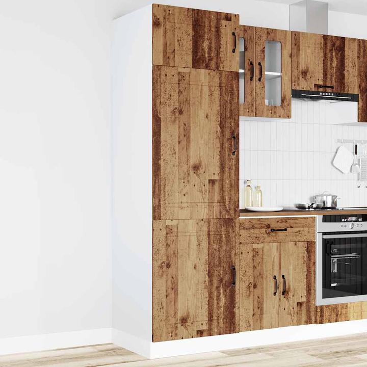 Immagine prodotto VidaXL Mobiletto da cucina Kalmar in legno recuperato con effetto legno bianco (60 x 57 x 207 cm)