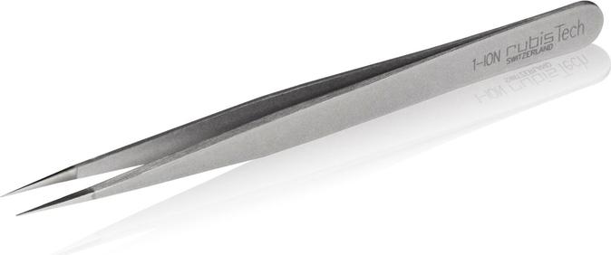 Rubis Pinzette Silber-Ionen, spitz, 12 cm, 1-ION
