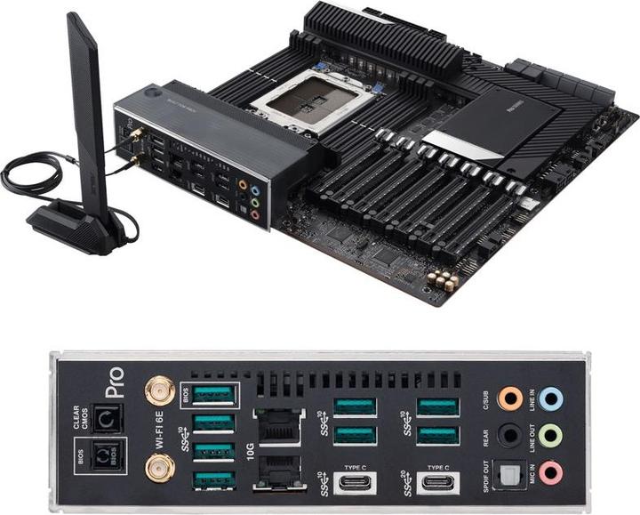 Actual product image ASUS Pro Ws Wrx80e-Sage Se Wifi Ii (sWRX8, AMD WRX80, E-ATX)