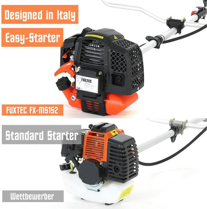 Image du produit Fuxtec FX-MS152 Débroussailleuse à essence Multitool 2en1 (Couteaux en plastique, Fils coupe-herbe)