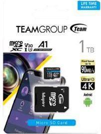 Image du produit Team Electronic Carte mémoire flash ELITE A1 (adaptateur SD inclus) (1000 Go, microSD, U3, UHS-I)