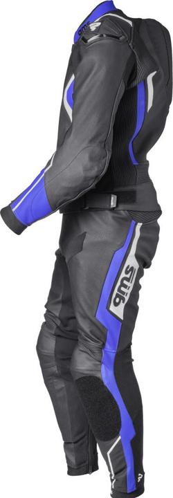 Image du produit GMS Combinaison en cuir GR-1 2PCS noir-bleu-blanc 56H (Hommes, 56)