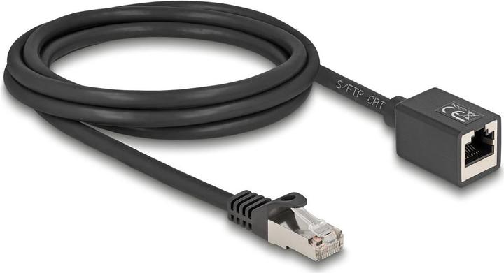 Actual product image Delock Network extension cable RJ45 plug to RJ45 socket (S/FTP, CAT6a, 2 m)
