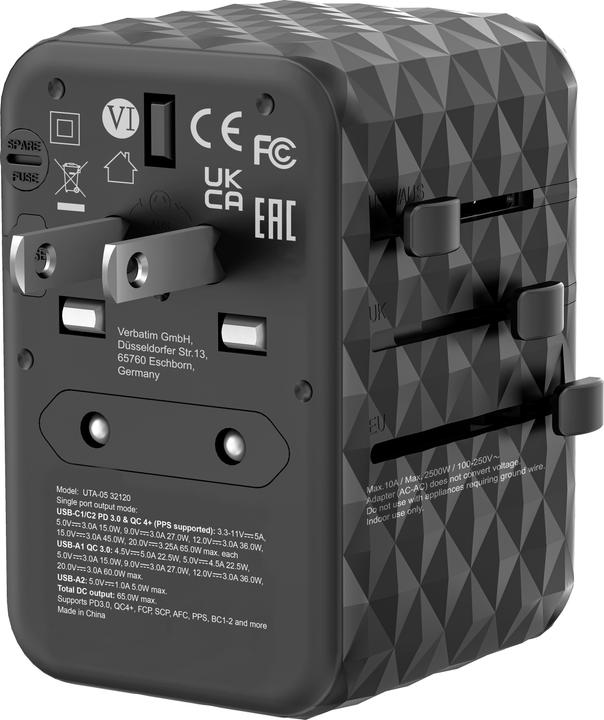 Produktbild Verbatim Universal-Reiseadapter