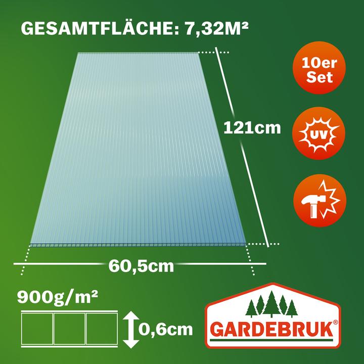 Actual product image Gardebruk Plaques de polycarbonate