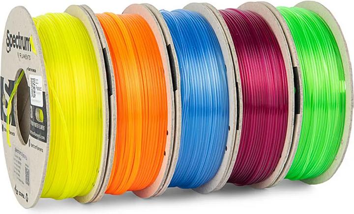 Produktbild Filament PLA Crystal 5 Pack 1.75mm (PLA, 1.75 mm, Transparent)