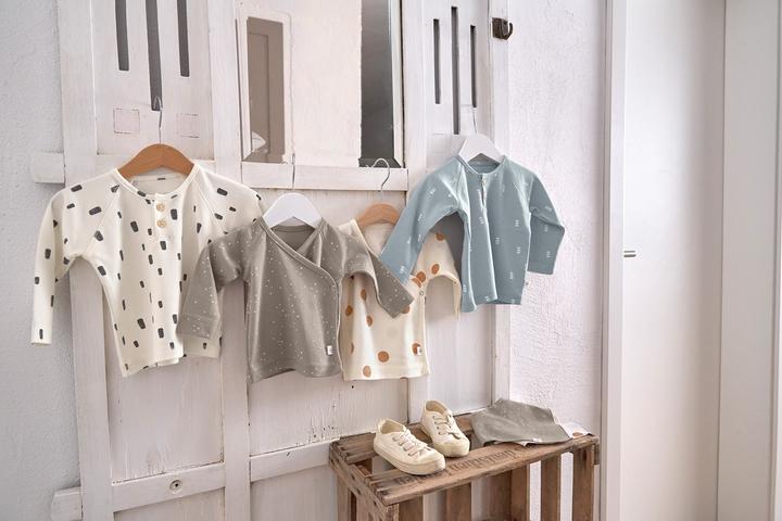 Produktbild Lässig Langarm-Body Blocks Hellblau Gr. 86/92 (92)