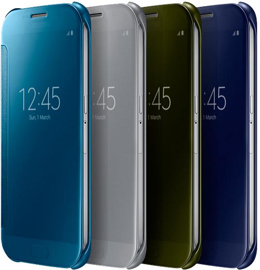 Produktbild PhoneLook Hülle Clear View Cover dunkelblau (Samsung Galaxy S7)