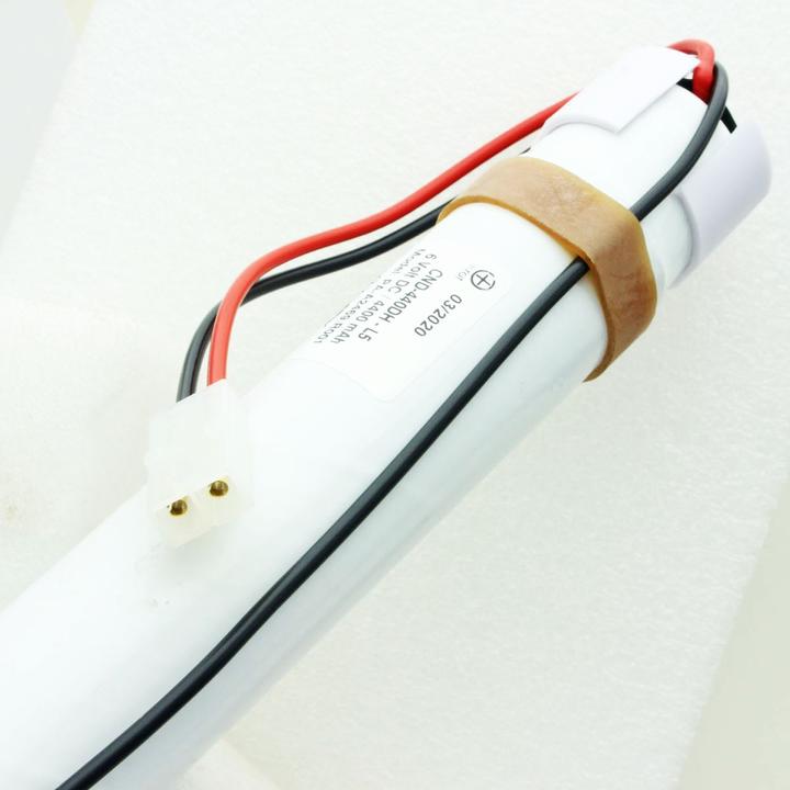 Actual product image AccuCell Emergency light battery NiCd 6.0V 4500mAh L1x5 330x37mm (4500 mAh, Battery + charger)