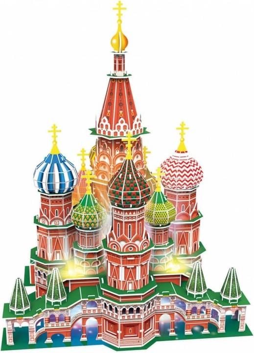 Actual product image Cubicfun 3D jigsaw "St. Basil's Cathedral" (LED) (224 pieces)